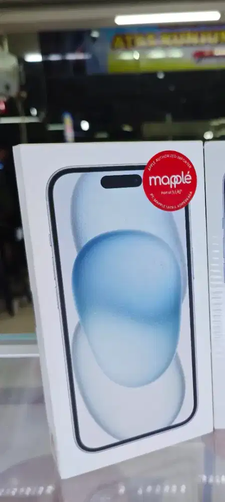 Iphone 15 blue biru BNIB garansi resmi tam ibox gdn blibli digimap
