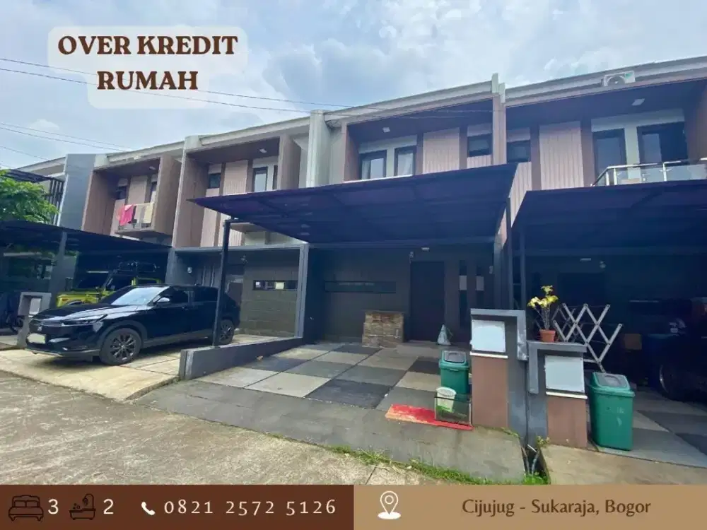 Rumah 2Lantai FREE KITCHEN SET dijual OVER KREDIT di Graha Laras Sentul