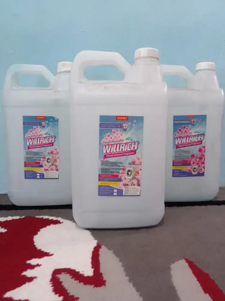 JERIGEN bekas deterjen + tutup 5liter