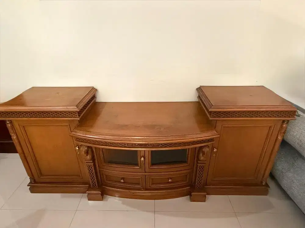Jual Meja TV Kayu Jati