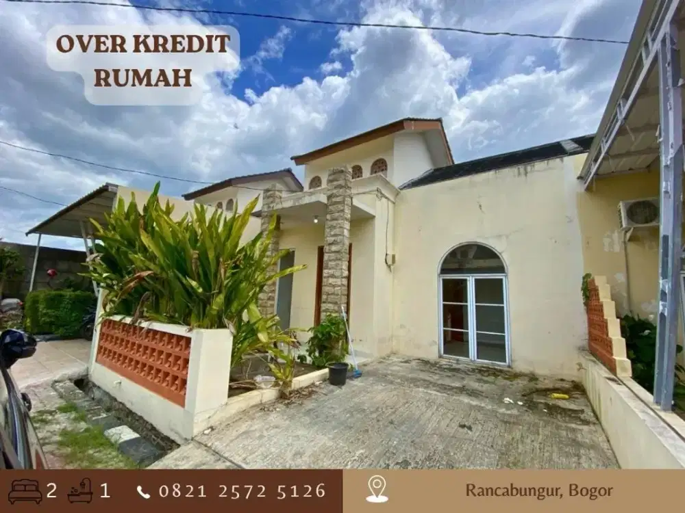 RUMAH MURAH 29JT dijual Over Kredit dkt IPB di The Andalus Rancabungur