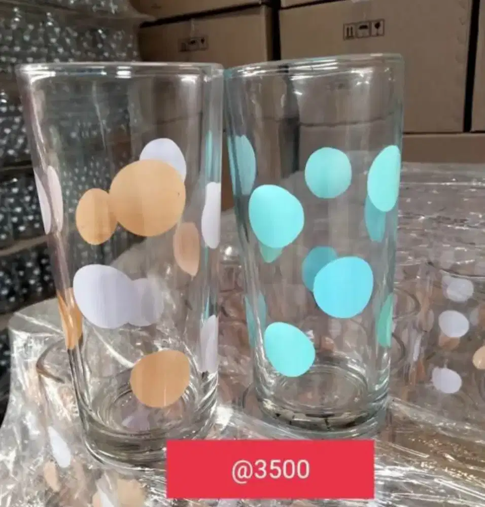 Gelas bamboo motif