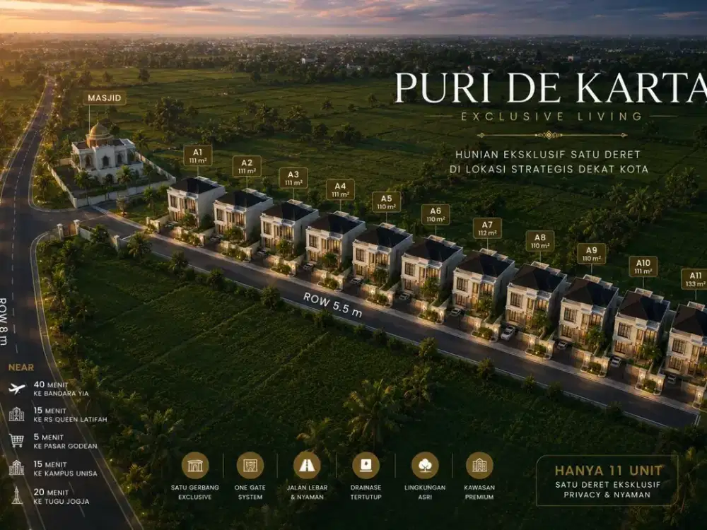 Rumah Mewah American Style di Sleman, Private Pool, Dekat UGM & UNISA