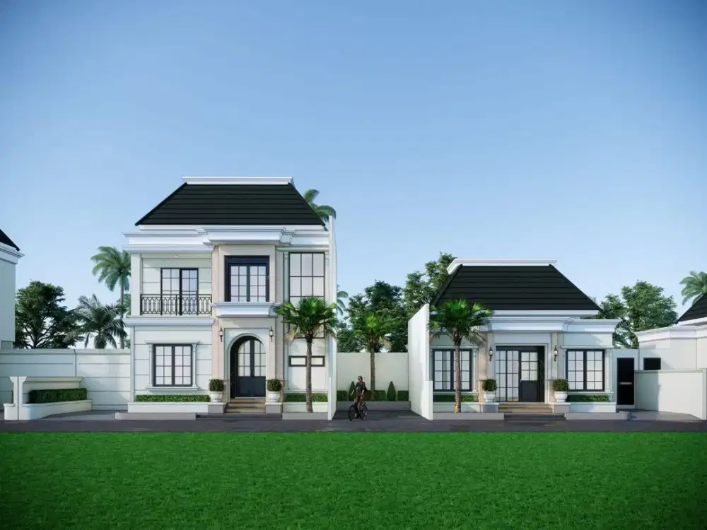 Dijual Rumah American Classic Mewah, Ada Private Pool, 20 Menit ke Tugu Jogja