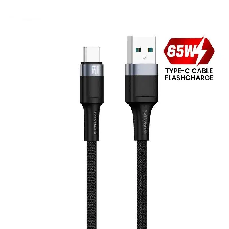 Kabel USB Type-C Vivan VQC100S 65Watt Fast Charging