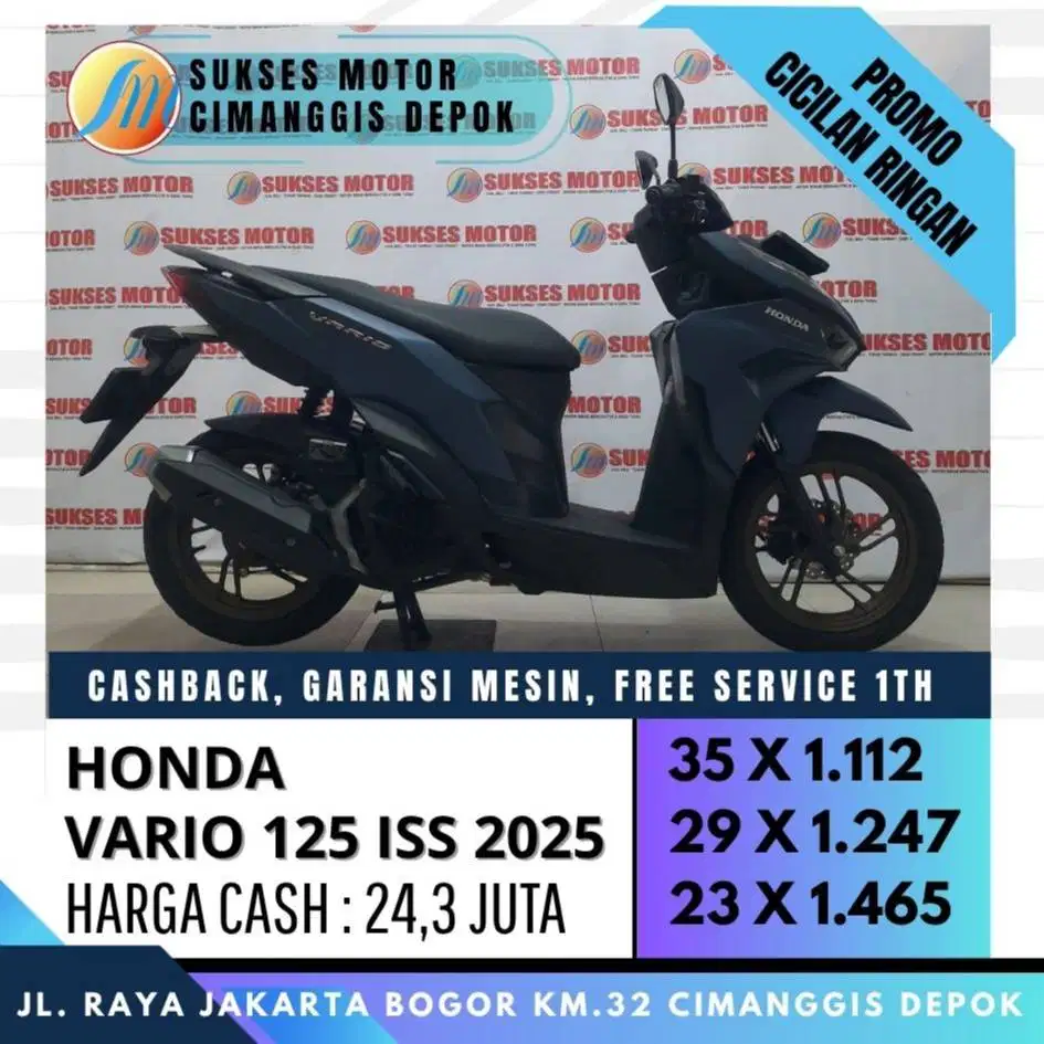 NEW VARIO 125 CBS ISS 2025 UNIT ISTIMEWA KM LOW BISA CASH/KREDIT