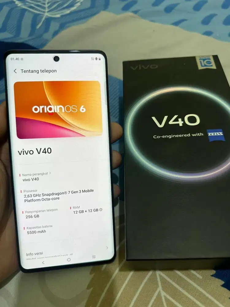 ViVo V40 5G Fulset Likenew.