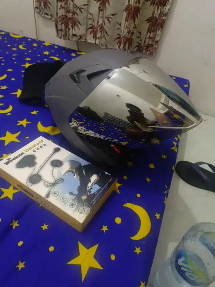 SEPAKET HELM ALV ULTRON PRO + HEADSET BLUETOOTH