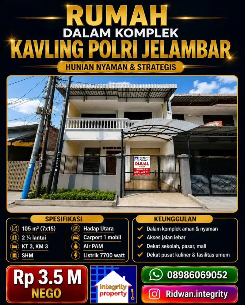 IP3132: Rumah Dalam Komplek Kavling Polri