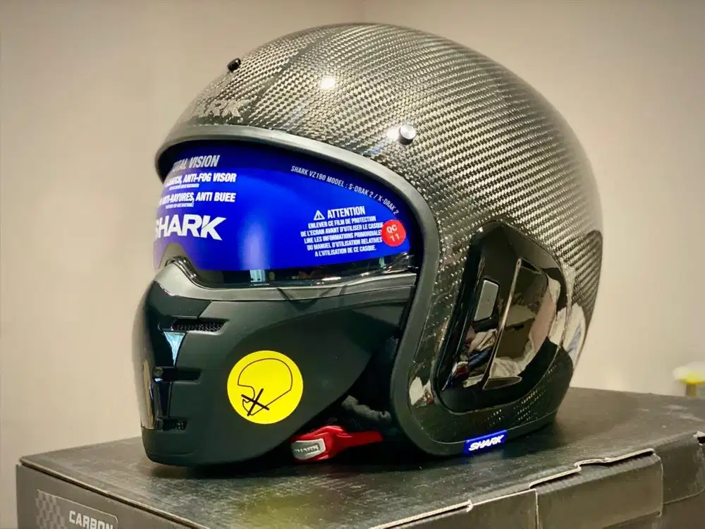 Helm Shark Half Face S-Drak 2 Carbon