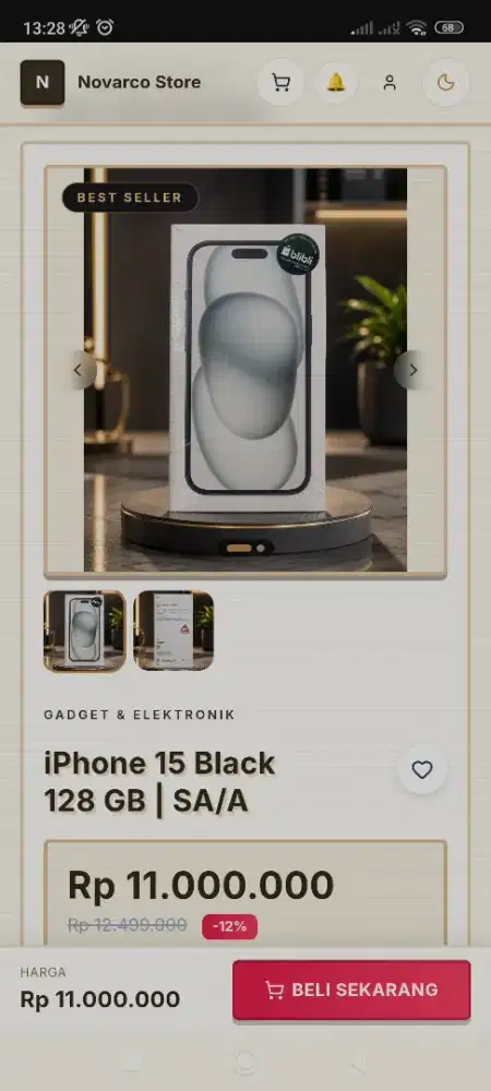 Iphone 15 basic 128GB