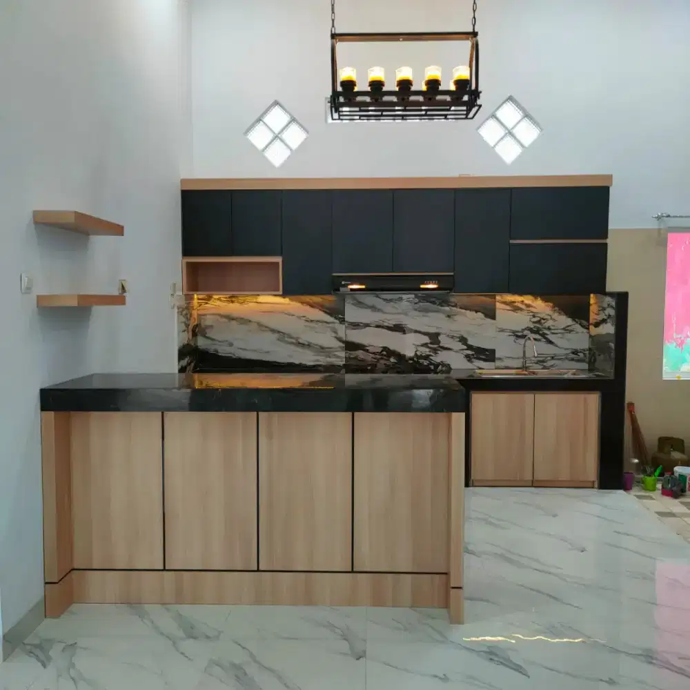 Kitchen set , Backdrop tv , Tempat tidur , Lemari