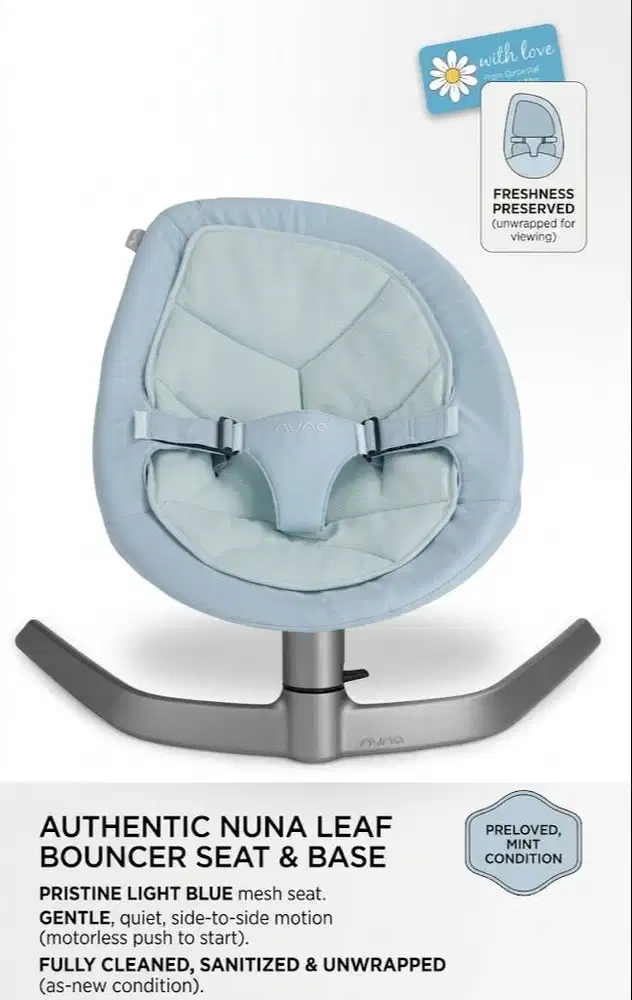 Bouncer Bayi Nuna LEAF Original - Sangat Terawat, Terbungkus Rapi (S