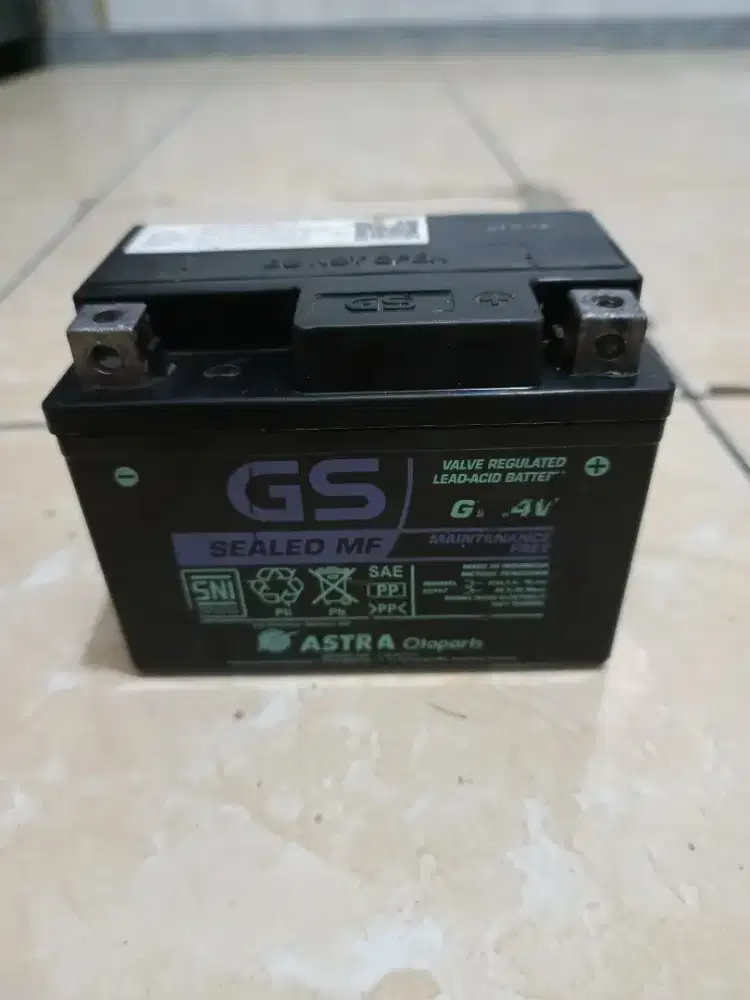 Aki motor GS Astra Ori untuk semua jenis motor 12v 5 ampere