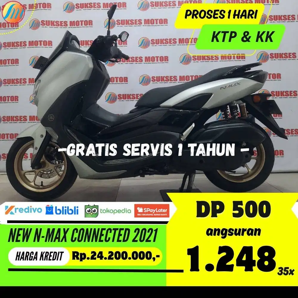 YAMAHA NMAX CONNECTED 2021 DP CUKUP 500RIBU ANGSURAN RINGAN BERGARANSI