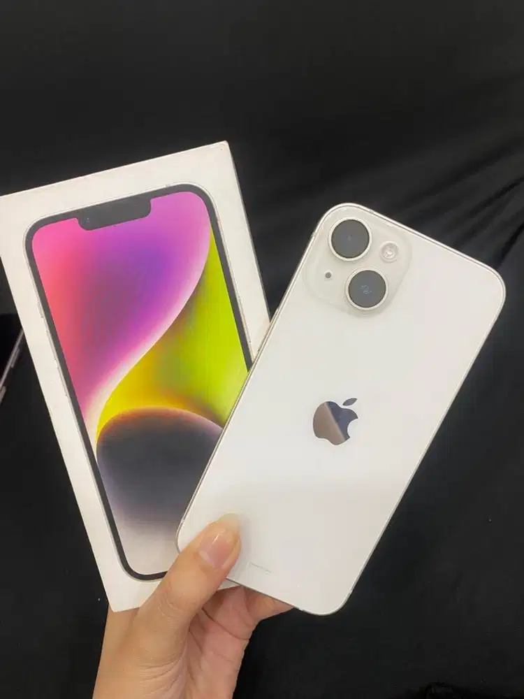 Jual iphone 14 starlight 128 GB ibox