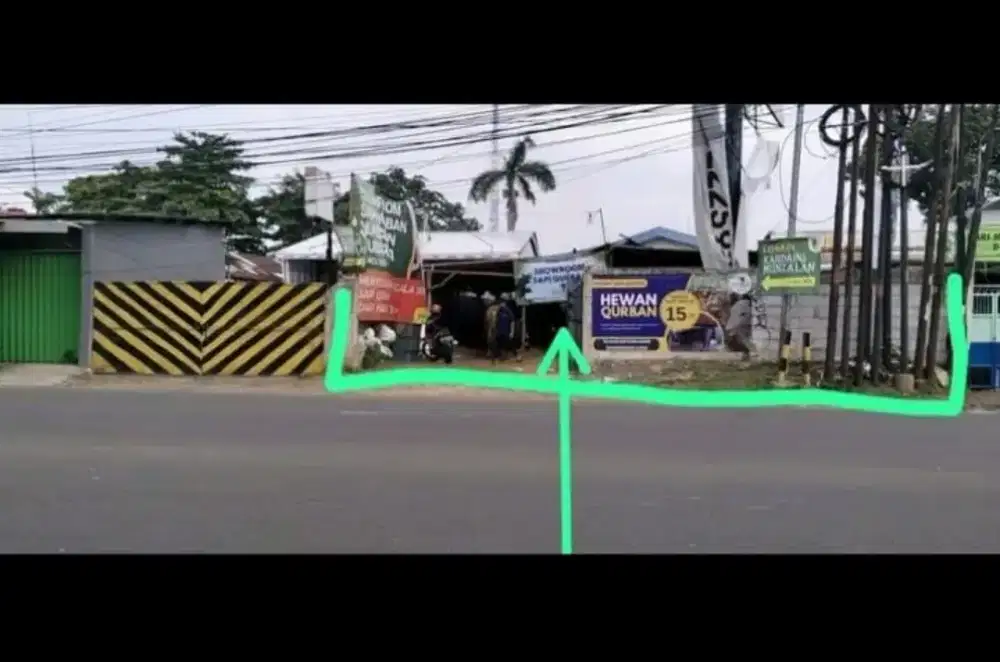 Tanah dijual cepat jl raya Bogor 700m²(5.5jt)Sukmajaya Depok