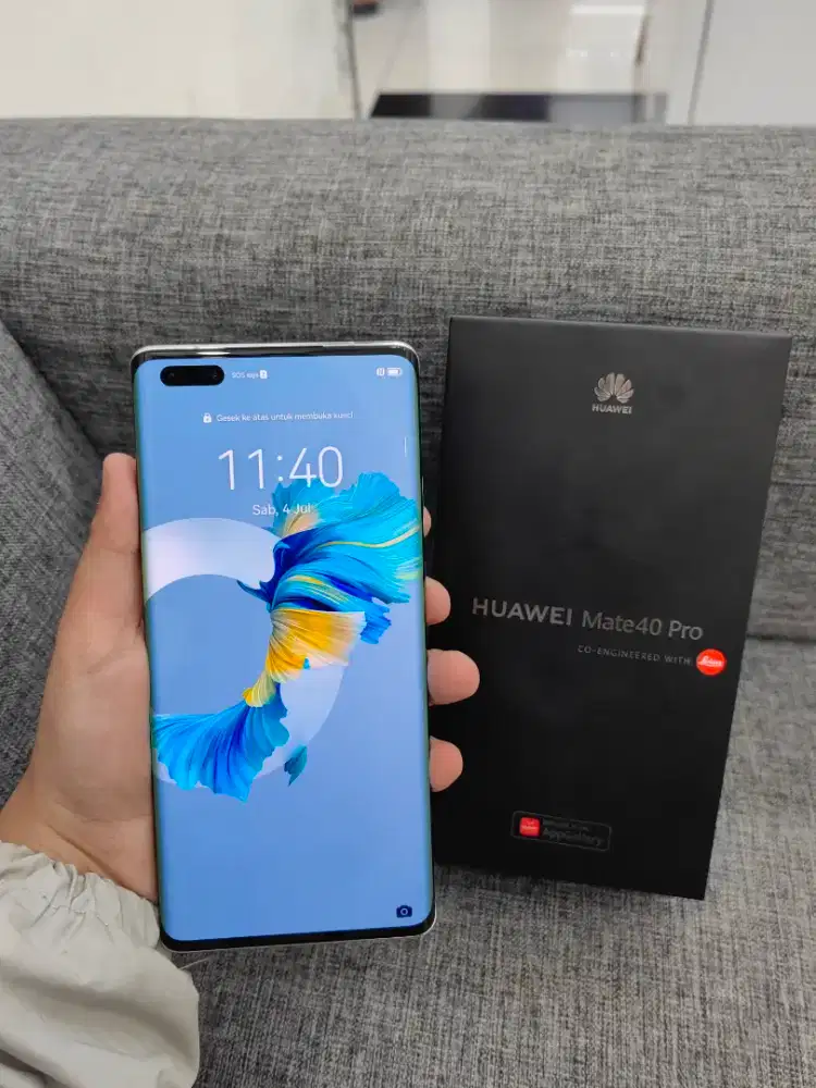 Huawei mate 40 pro 8/256 Fulset ori resmi no minus