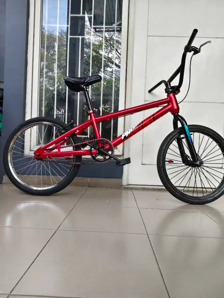 Sepeda BMX Onthel Ontel Repaint Red Candy CAT PU