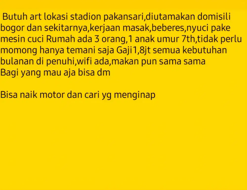 Cari art menginap