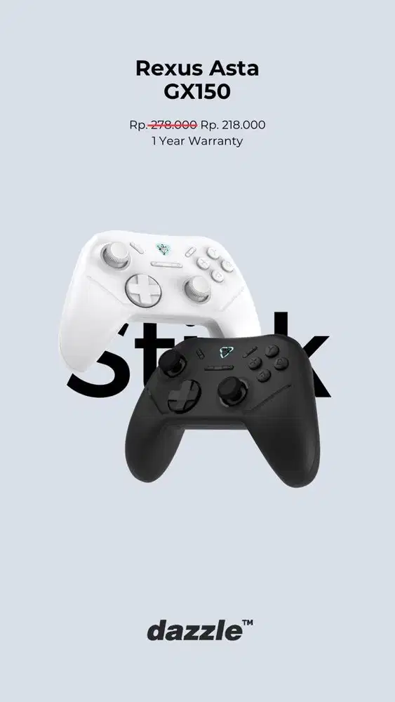 GAMEPAD REXUS ASTA GX150 GARANSI 1 TAHUN