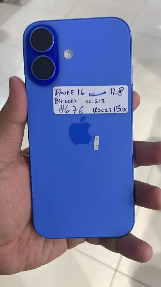 Iphone 16 128 GB Resmi iBox Mulus Garansi ON 2027