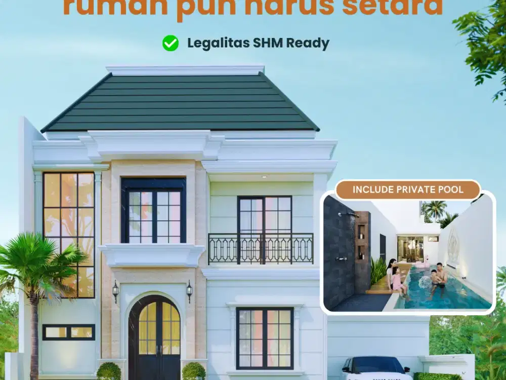 Rumah Mewah Modern American Style, Fasilitas Private Pool, Akses Cepat ke Pusat Kota Jogja