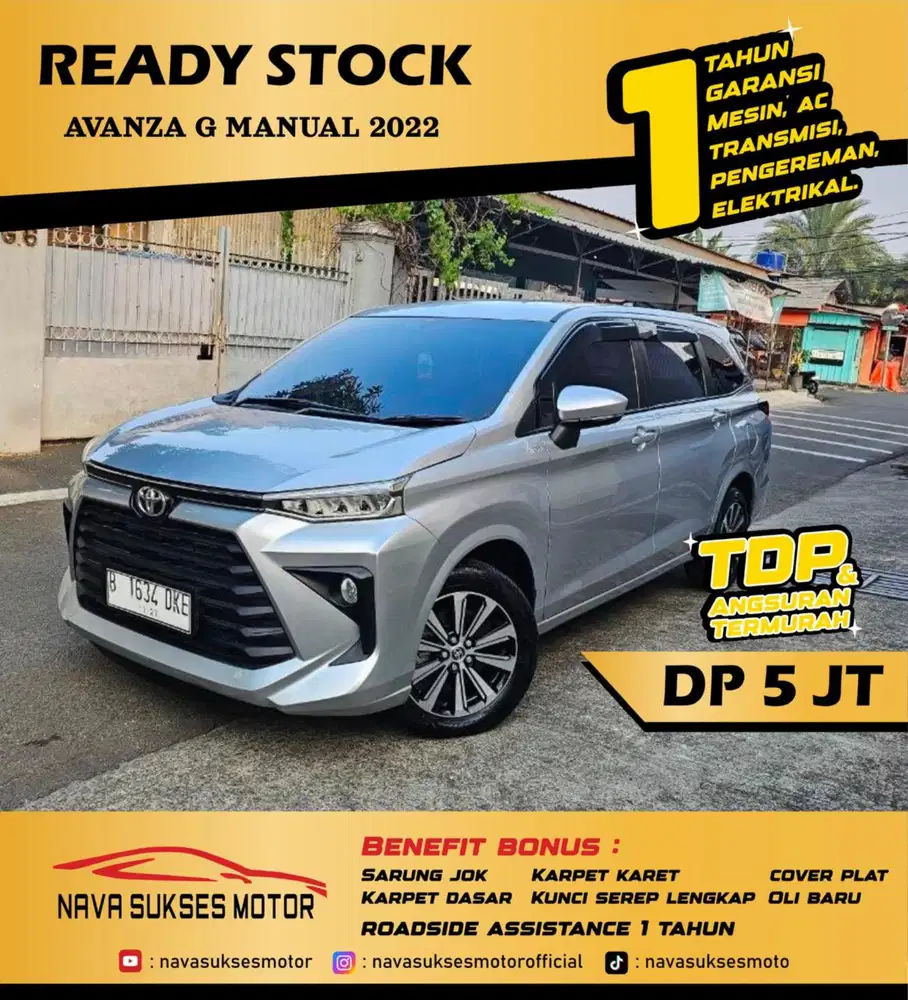 TDP 5 JUTA - AVANZA G MT 2022