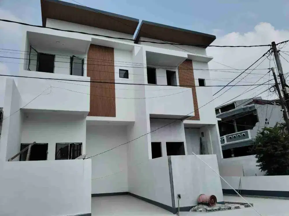 rumah 2 lantai baru renovasi di pesona amggrek harapan bekasi