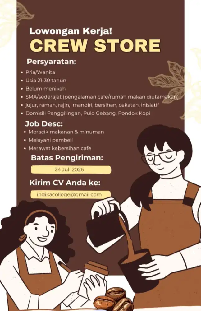 Lowongan Crew Store