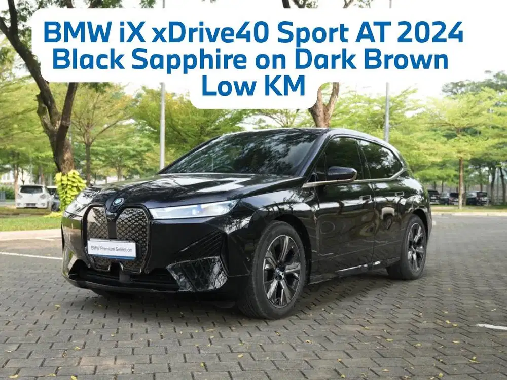 BURUAN! BMW iX xDrive40 Sport AT 2024 Sophisto Grey Low KM