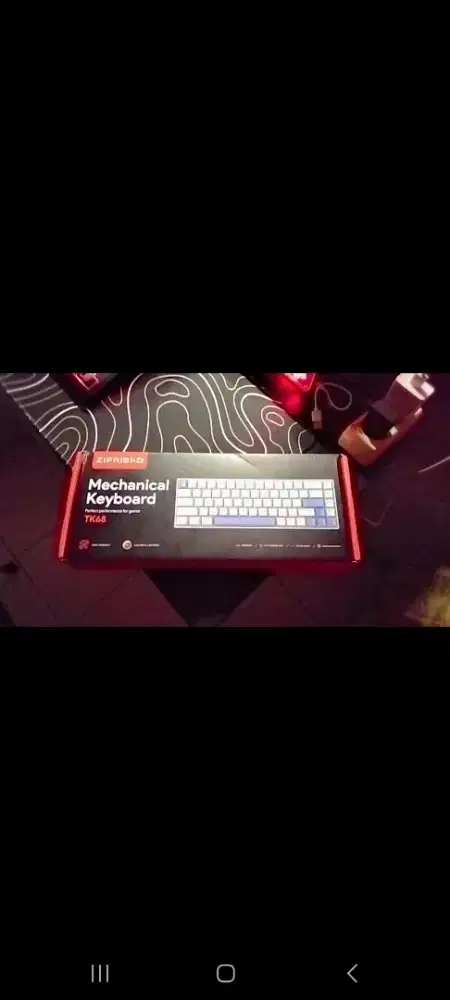 Mechanical Keyboard Zifriend TK68 Black Blue Switch Mulus