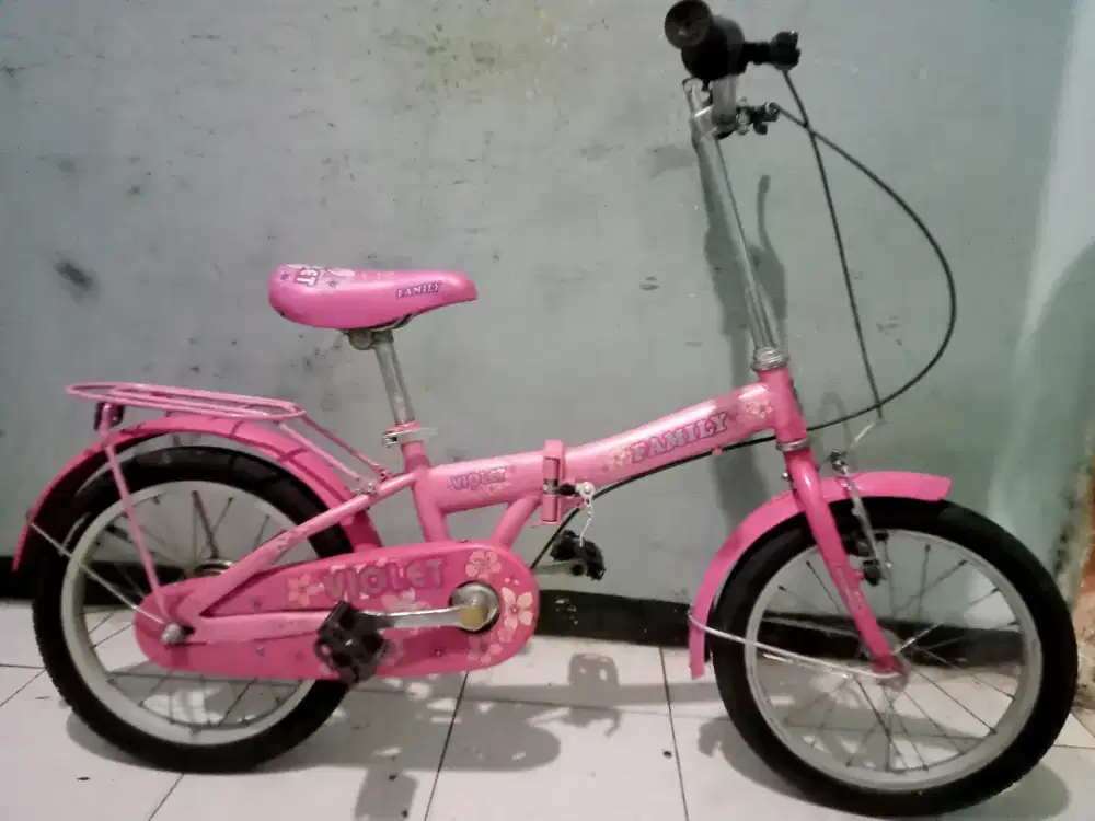 Dijual sepeda lipat merk family ring 16 kondisi msih bgus keker normal