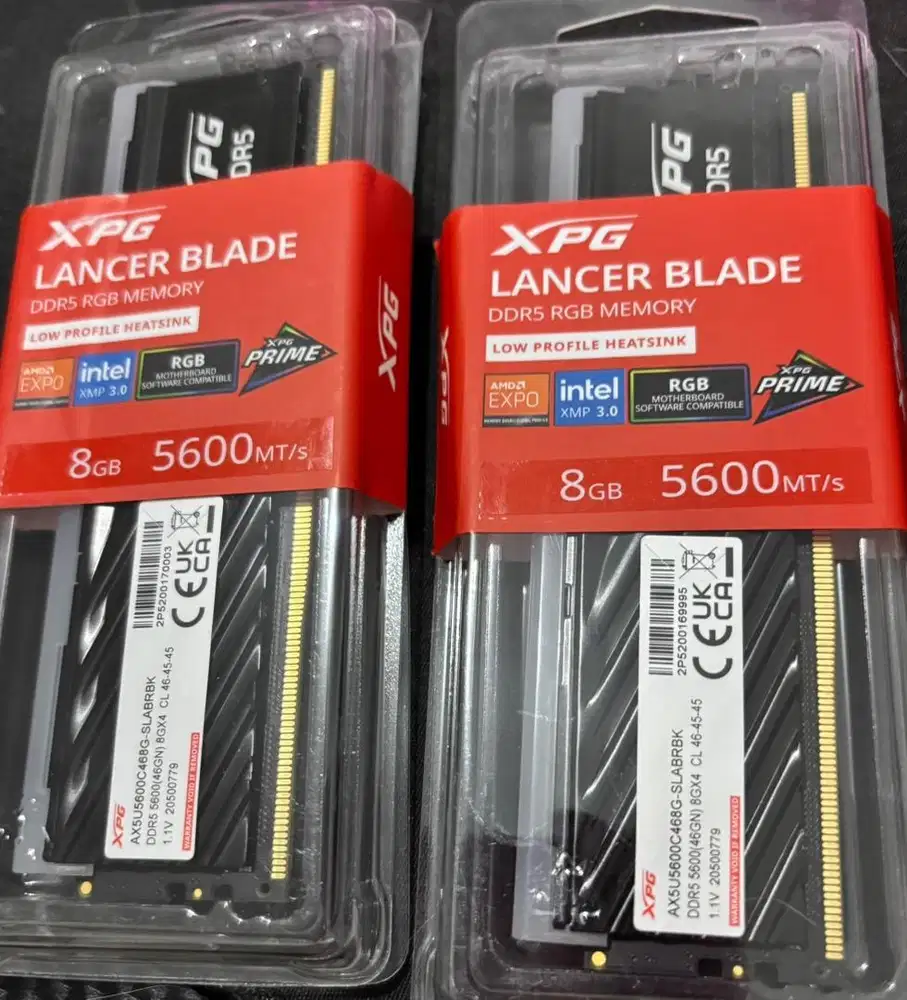 RAM DDr5 XPG Lancer Blade RGB (8x2) 16gb 5600MT/s