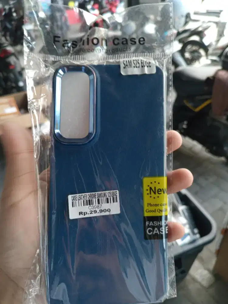 CASE LEATHER CHROME SAMSUNG S25 EDGE ATLANTIS DAHSYAT