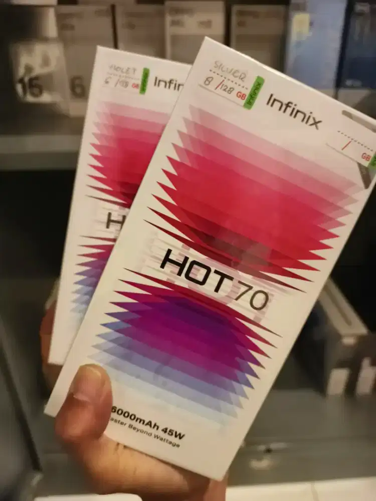INFINIX HOT 70 8 (4+4)/128 NEW GARANSI RESMI