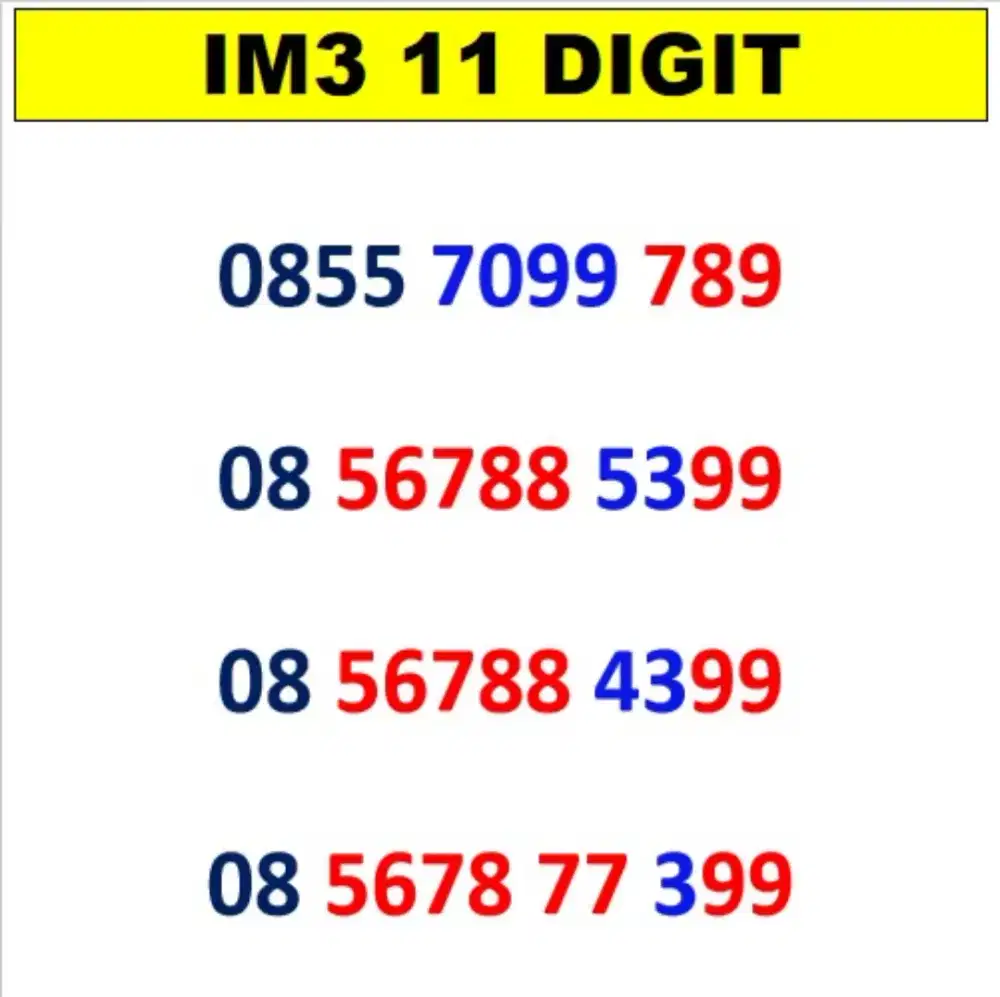 Im3 11 digit support 5G