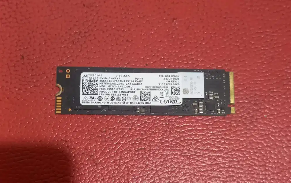 SSD Nvme 512GB Normal Siap pakai