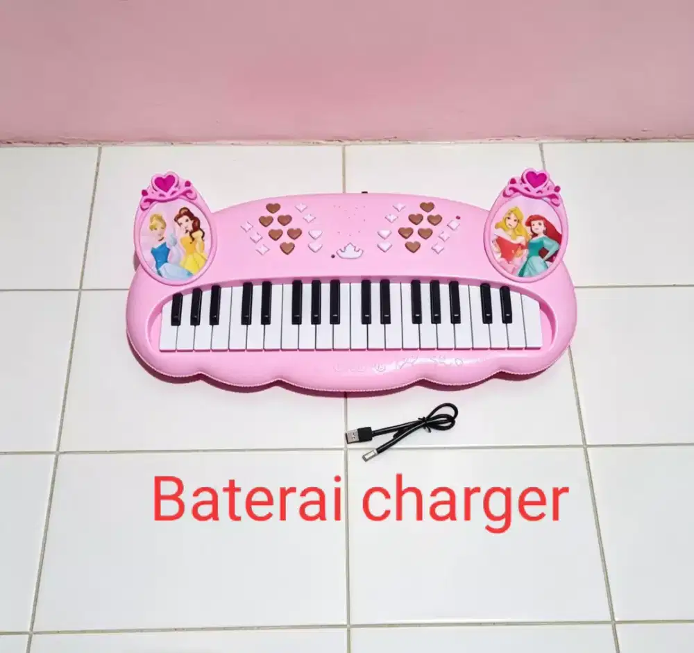 Mainan anak piano charger