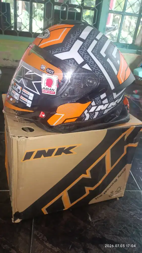 Helm INK Terra 2 black / orange dop