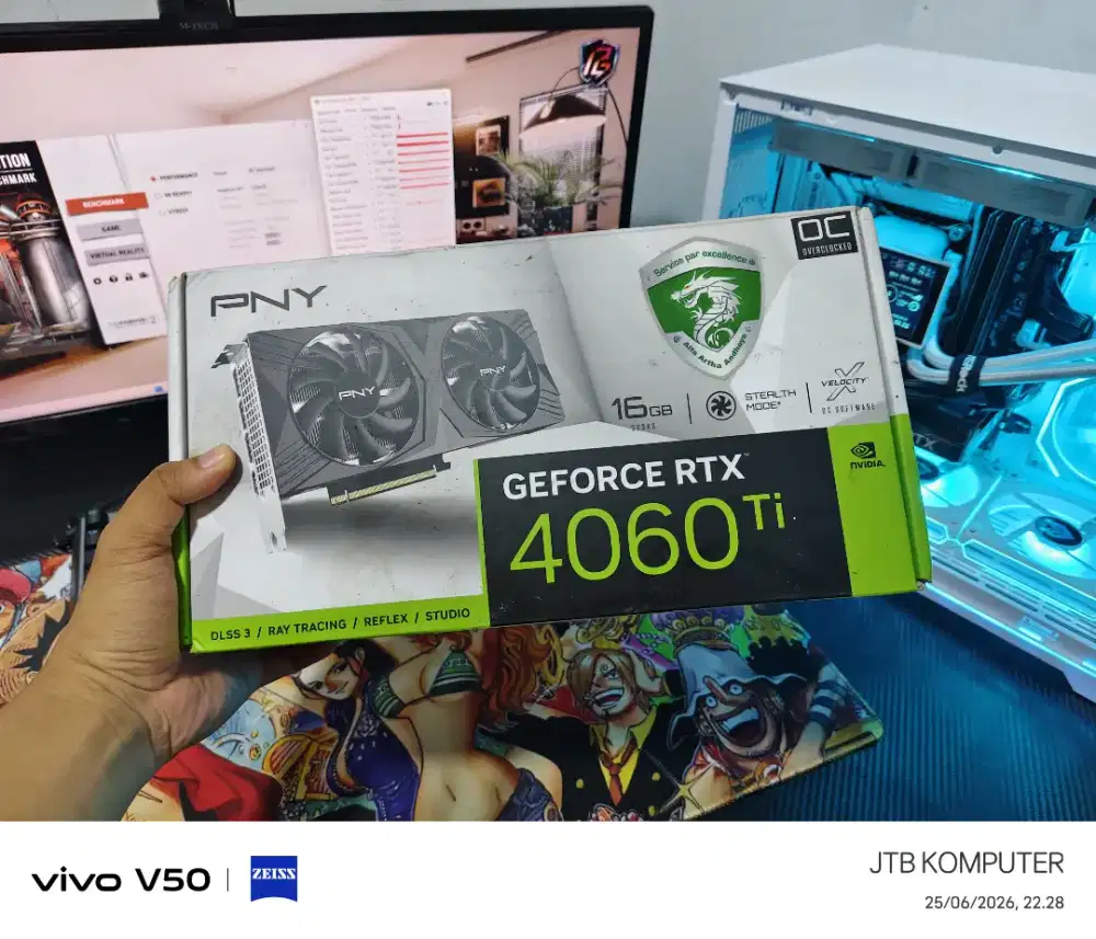 VGA PNY RTX 4060 Ti 16GB OC - GARANSI AAA ON 12/2026