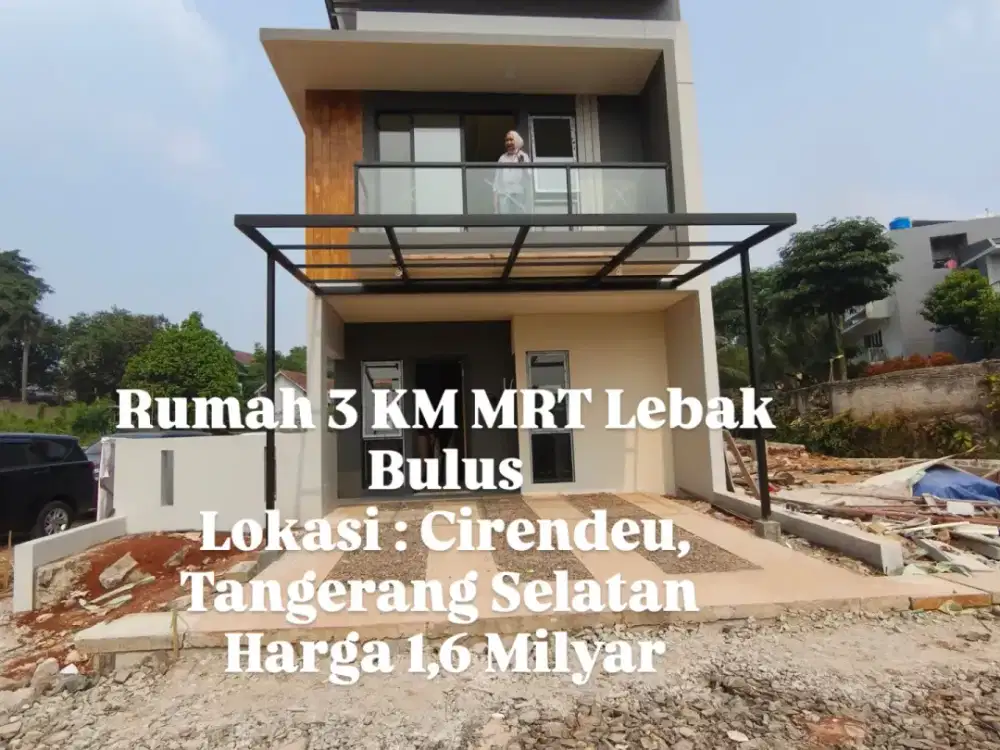 Rumah Premium FREE BEA2 3 KM MRT Lebak Bulus Cirendeu ciputat
