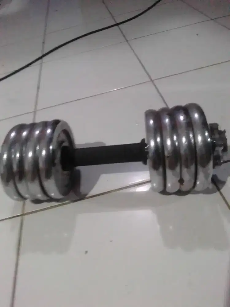 Jual barbel besi  1 buah  10 kg