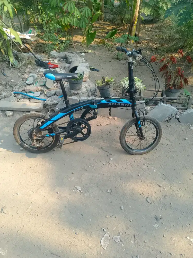 Sepeda lipat Atlantis 16 kokoh frame lama