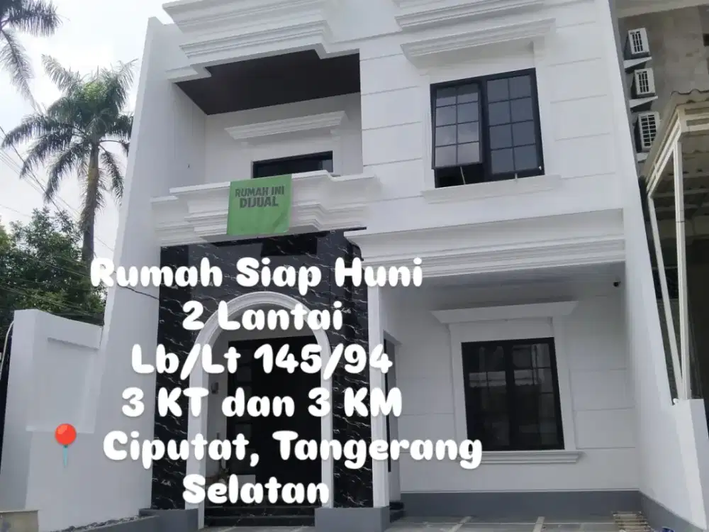 Rumah SIAP HUNI 5 KM MRT Lebak Bulus Ciputat cirendeu