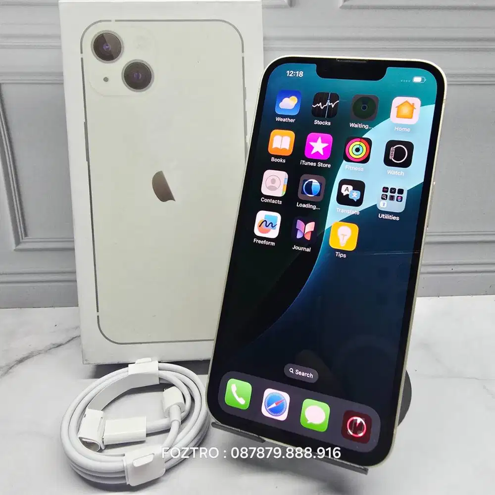 Iphone 13 128GB Starlight Resmi IBOX Fullset No Minus