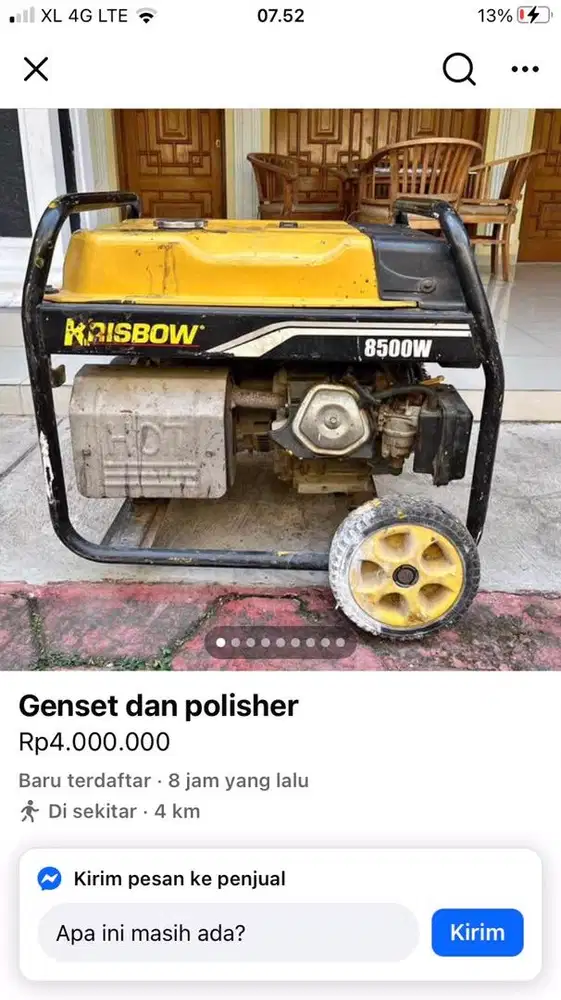 Genset dan polisher