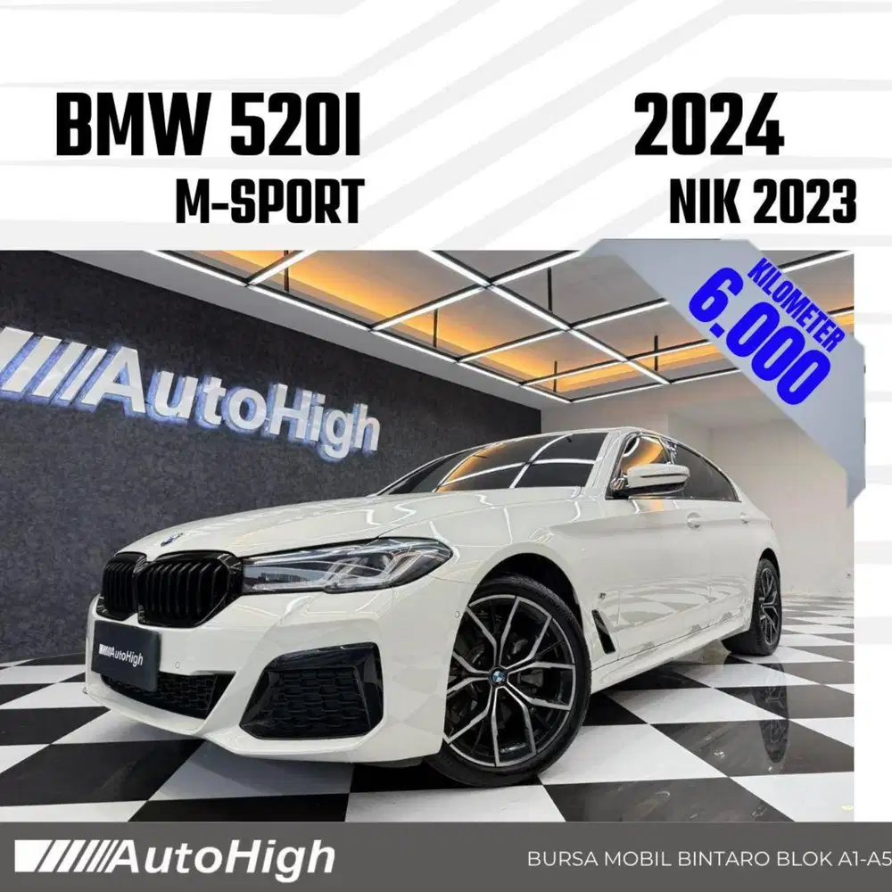 DP10% [Km6.000] 520i M-Sport 2023 White Reg 2024 #AUTOHIGH