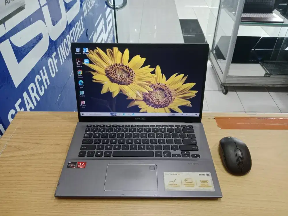 PROMO LAPTOP ASUS VIVOBOOK 14 A412D RYZEN 3 RAM 4GB HDD 1TB SIAP PAKAI