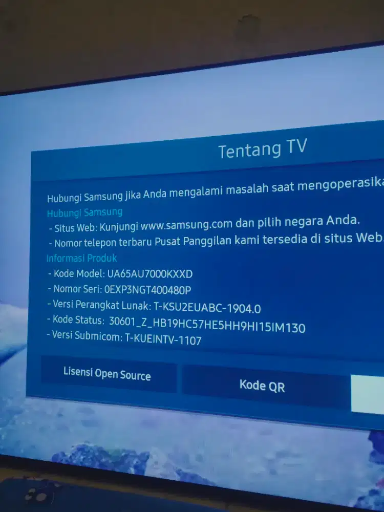 Tv Samsung Cristal uhd 65inch smart digital